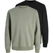 Jack & Jones Sweat-shirt 'JJEBradley' greige / noir