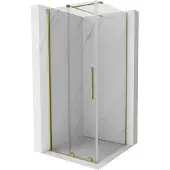 Mexen Velar paroi de douche dorée 100x100 cm, pliable