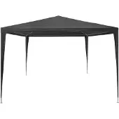 vidaXL Tente de réception 3x4 m PE Anthracite