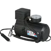 All Ride Portable Compressor - Compresseur d'air 15Bar - Prise allume-cigare du véhicule - Tuyau à air 45 CM inclus - 140 x 80 x 170 MM - Puissance 144W - Plastique - Noir