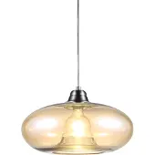 Globo - lampe suspendue - LILLE - ambre - verre - Ø 40cm - E27 - 30040123