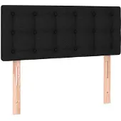 vidaXL Tête de lit noir 100x5x78/88 cm Tissu
