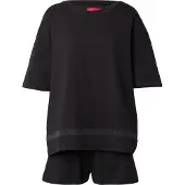 HUGO pour femme. 50561609 Pyjama Style noir (XS), Homewear, Coton, Manche courte