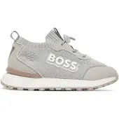 BOSS Baskets enfant avec tige en maille et logo