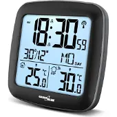 Greenblue Station météo sans fil Station météo Capteur extérieur DCF Température intérieure/extérieure Calendrier