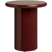 Ebuy24 Sanna table d'angle Ø45cm bordeaux.