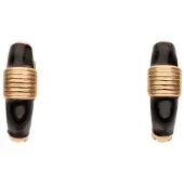 NAEMI Boucles d'oreilles or / noir