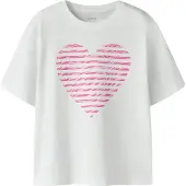 Name it T-Shirt rose / magenta / blanc
