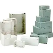 Velleman Coffret - - étanche en ABS - gris fonce 222 x 146 x 55mm