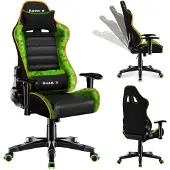 Huzaro "Ranger" 6.0 Chaise enfant Gaming Chaise de bureau Chaise de bureau Accoudoirs réglables Design ergonomique Coussin cervical Coussin lombaire Pixel