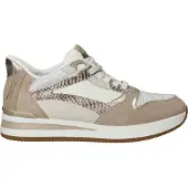 Tamaris Baskets basses beige foncé / beige chiné / bronze / blanc