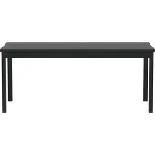 Ebuy24 Kenya table de jardin 90x180cm noir.