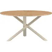 Ebuy24 Mexico table de jardin Ø140cm naturel.