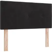 vidaXL Tête de lit LED avec barres lumineuses LED Noir 100 cm Velours