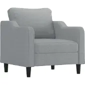 vidaXL Fauteuil gris clair 60 cm Tissu