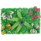 vidaXL Pare-vue en plantes artificielles 24 pcs. Vert 40x60 cm