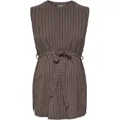 ONLY Maternity Chemisier 'OLMPetris' marron / noir