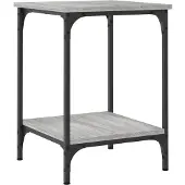 vidaXL Table basse Gris Sonoma 40x40x55 cm Bois composite