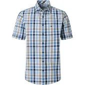 REDMOND Comfort Fit Chemise bleu, A carreaux