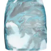 Mymo Jupe aqua / bleu ciel / gris