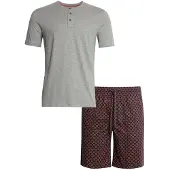 Marks & Spencer Pyjama court gris / gris chiné / orange / noir