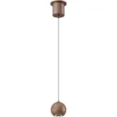 Artdelight Ampoule de suspension Miami bronze Ø 10cm