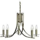 Searchlight Lampe à suspension en laiton Ascona Ø 62 cm