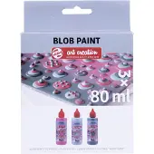 Talens Blob Ensemble de peintures à l'aquarelle Pink 3 x 80 ml