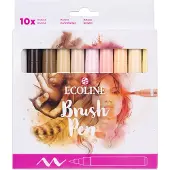 Bruynzeel Ecoline Brush Pen set Portrait, 10 Couleurs