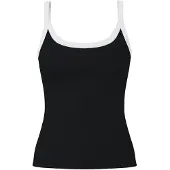 Pieces Haut 'PCMay' noir / blanc