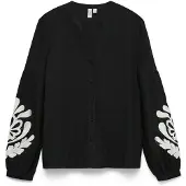 Vero Moda Chemisier 'VMJUPITER' noir / blanc