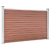 vidaXL Clôture de jardin WPC 353x106 cm Marron