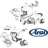Arai Aération Du Menton Du Casque X System Nakasuga