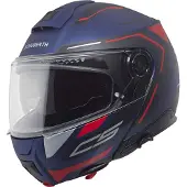 Schuberth C5 Omega Casque Modulable Mat/Bleu/Rouge 55 unisex