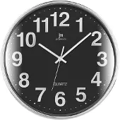 Lowell Justaminute 00816 Montre à quartz Cercle Noir, Chrome
