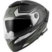 Bogotto FF118 Vilial casque, noir mat/vert, XL
