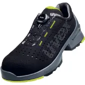 Uvex 1 Chaussures basses de sécurité S1 noir-jaune, chaussures de travail, respirantes, semelle ESD, fermeture BOA Taille:EU 47