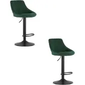 Leobert Hocker KAST - vert velours / base noire x 2