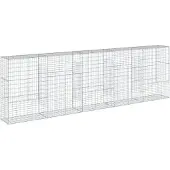 vidaXL Gabion avec couvercle 500x50x150 cm Fer galvanisé