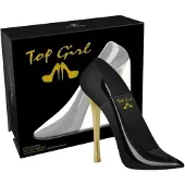 Tiverton Parfum femme " Stiletto noir " 100 ml parfum fleuri pour femme " Top Girl " flacon en forme de chaussure à talon