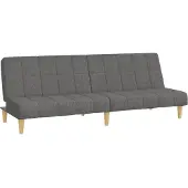 vidaXL Canapé-lit 2 places tissu gris clair