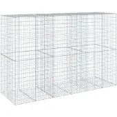 vidaXL Gabion avec couvercle 300x100x200 cm Fer galvanisé
