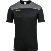 Uhlsport Offense 23 Poly Short Sleeve T-shirt Noir,Gris S Homme