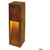 SLV Rusty Slot LED Lampadaire IP44 acier rouillé fer 50 cm hauteur 3000K blanc chaud