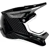 100% Fullface Helm Aircraft Composite, Silo - Schwarz, XS