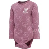 Hummel Barboteuse / body rose / rose clair / blanc