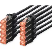 Digitus DK-1644030-BL10 Patchcable Cat. 6, S/FTP, 3,0 m, schwarz, 10er