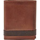Fossil porte-monnaie Quinn Trifold Brown brun