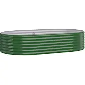 vidaXL -Planungsbox 175x100x36 cm Pulver -beschichtetes Stahlgrün
