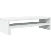 vidaXL Support d'écran Blanc 54x22x15 cm Bois composite